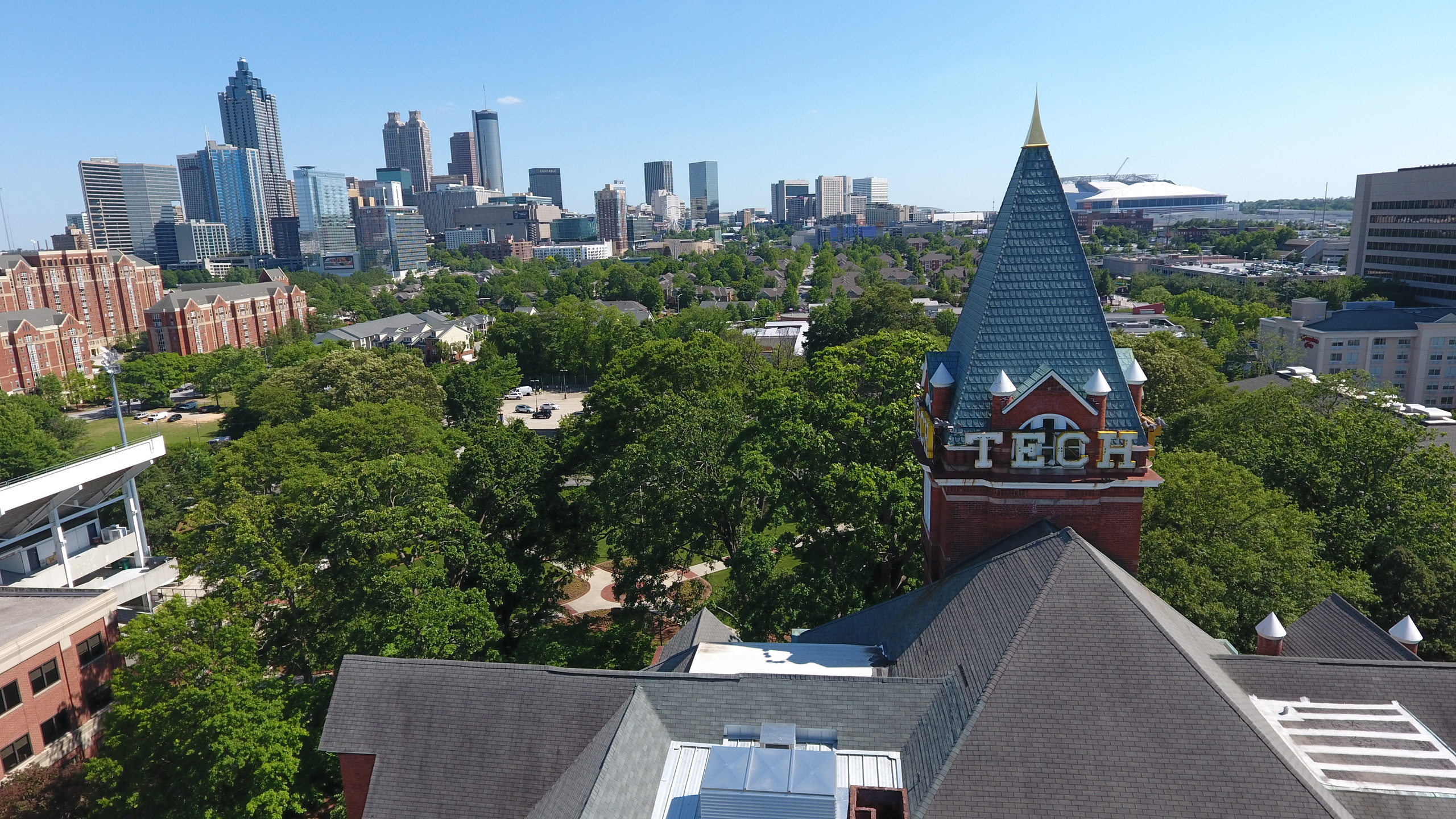 Tech Tower with Atlanta Skyline